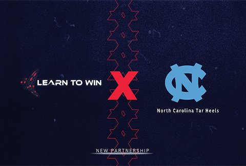learn to win and UNC football partnership graphic