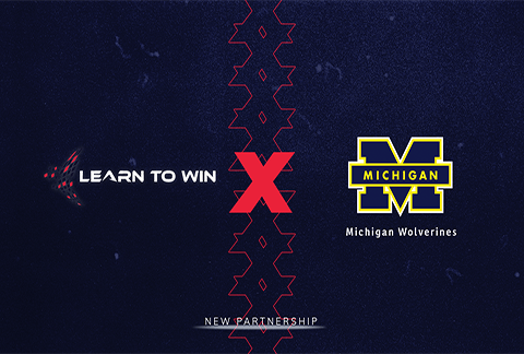 learn to win and michigan football partnership graphic
