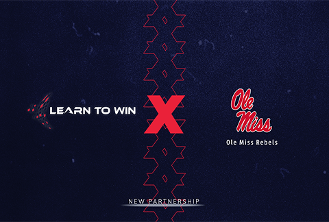 ole miss and learn to win partnership graphic