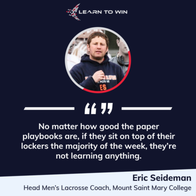 Eric Seidman Quote on Learn To Win